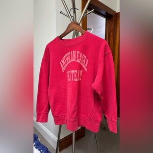 American Eagle Women's Red Sweatshirt size XS